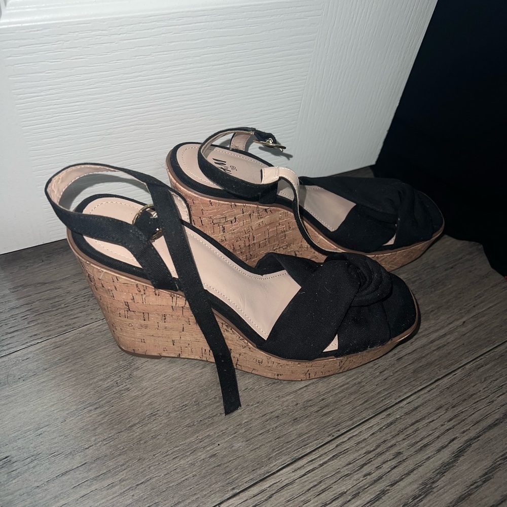 H&M Wedge Black Heels